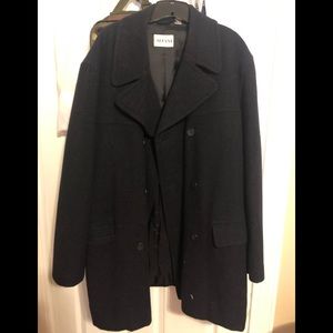 Navy blue pea coat